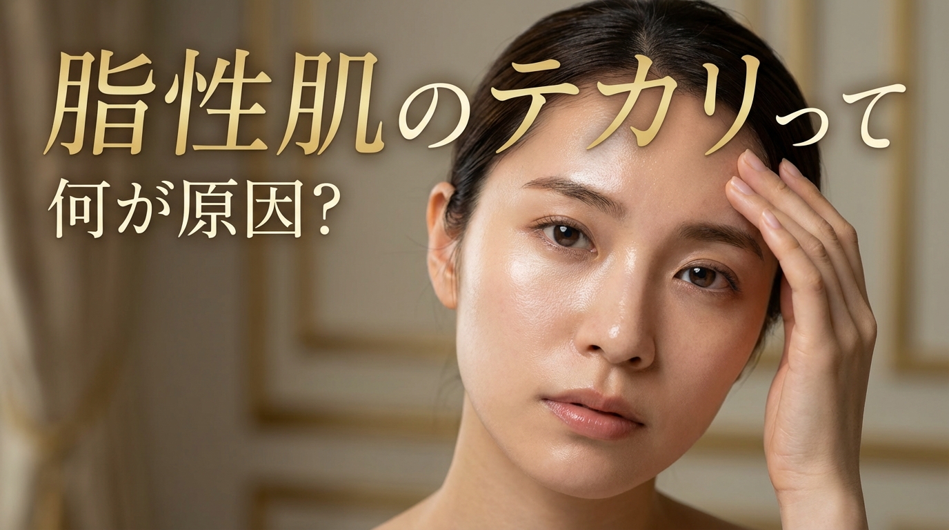 脂性肌のテカリって何が原因？