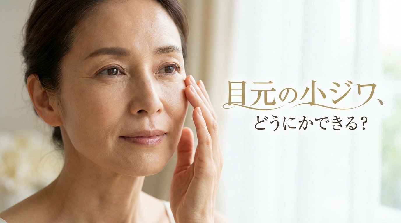 目元の小ジワ、どうにかできる？
