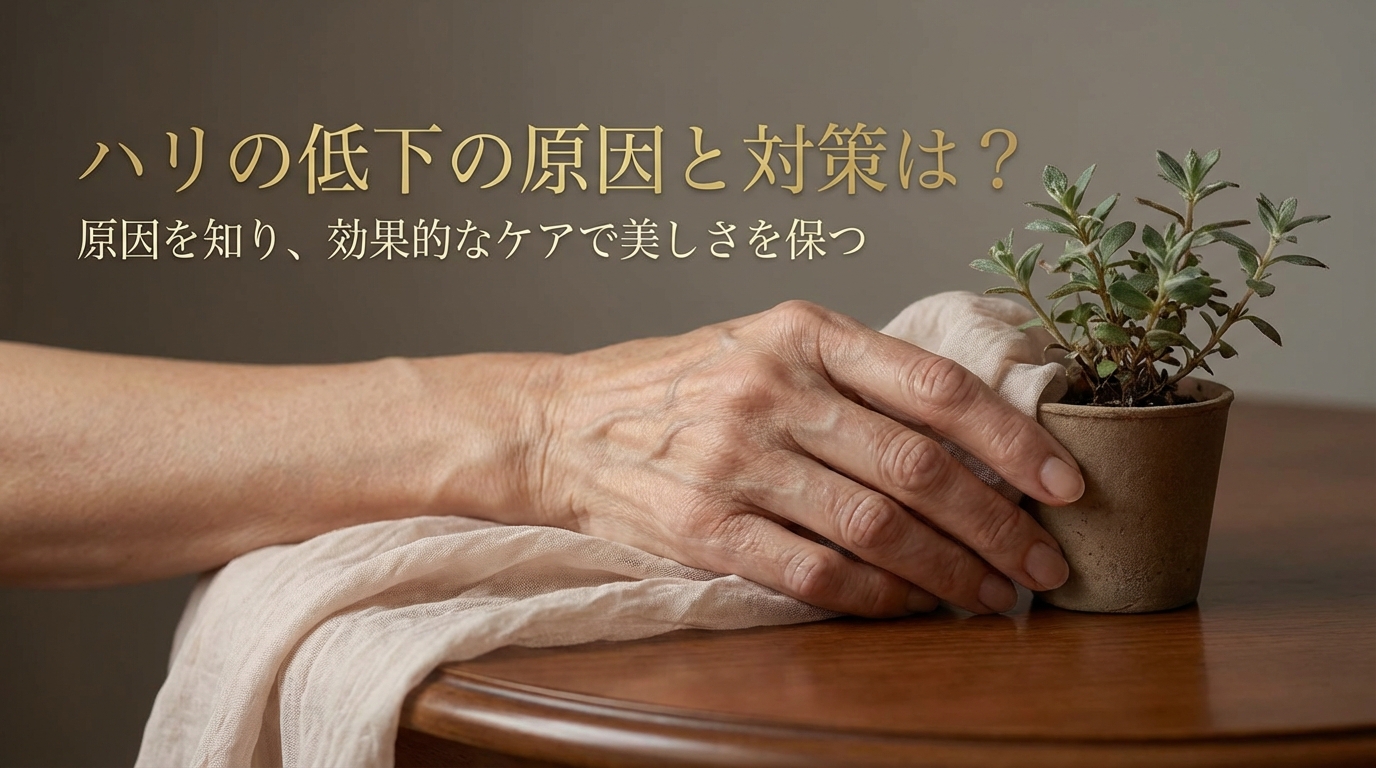 ハリの低下の原因と対策は?