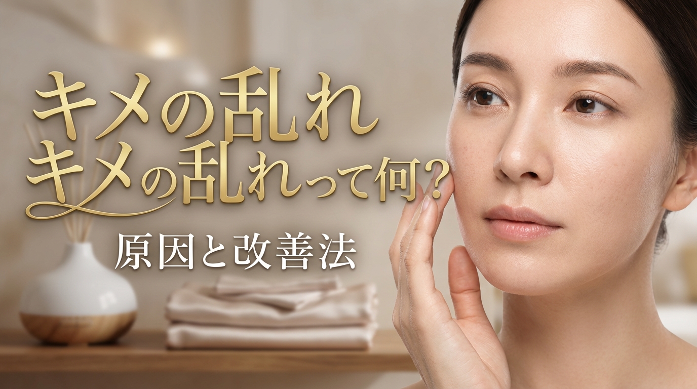 キメの乱れって何？原因と改善法