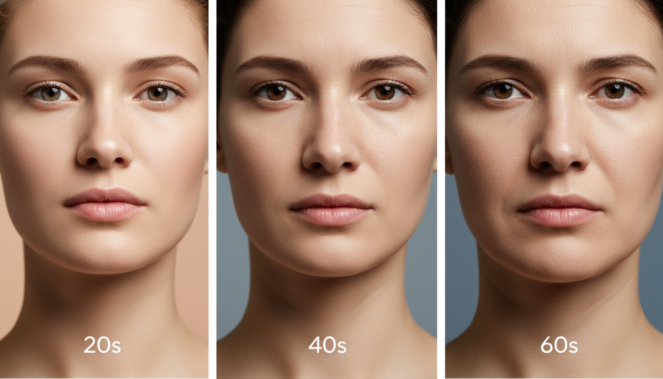 年代別のたるみの進行